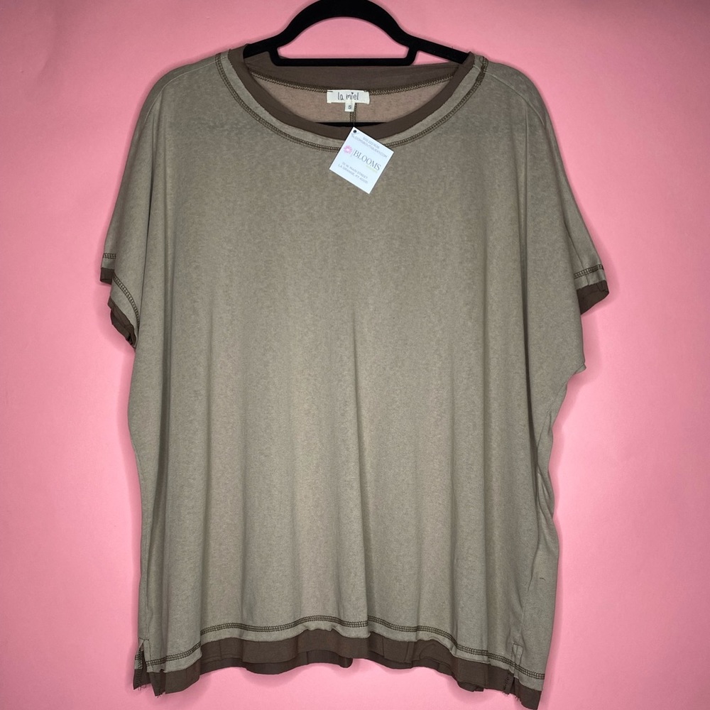 Tan Oversized T-shirt
